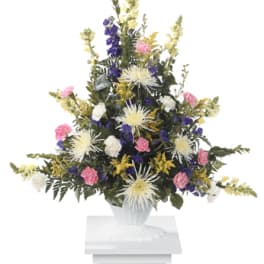 Colorful Comfort Pedestal Arrangement