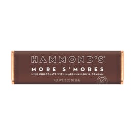 Chocolate bar wrapper labeled Hammond's More S'mores