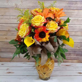 Orange Joy by D'Lily's Flowers