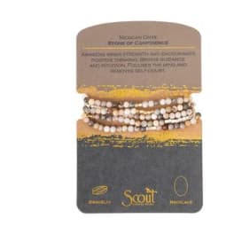 Beaded bracelet set on a display card