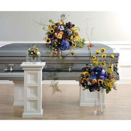 Strong Colors Casket Spray