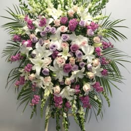 Purple Flowers for Funeral