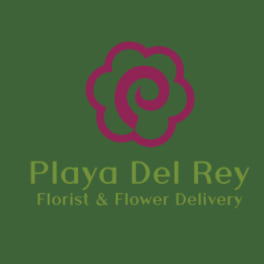 Playa Del Rey Florist & Flower Delivery logo on a green background
