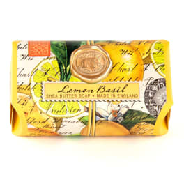 Wrapped lemon basil shea butter soap bar