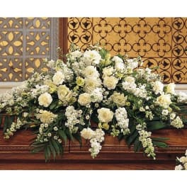 TF194-1 Pure White Casket Spray