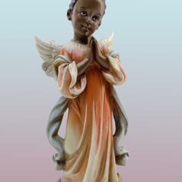 Praying African American Angel Girl