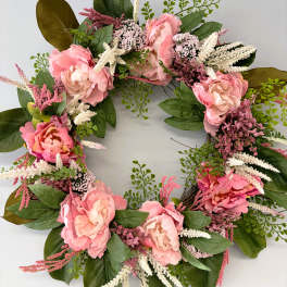 spring silk wreath