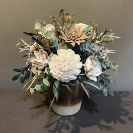 Sola Wooden Flower Centerpiece - Woodsy Garden