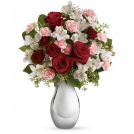 Teleflora's Crazy for You Bouquet with Red Roses