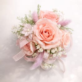 Pink Rose Corsage