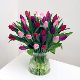 3 Color Tulip Bouquet