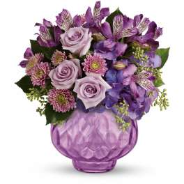Teleflora's Lush and Lavender with Roses