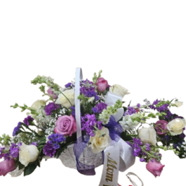 Lavender Grace Tribute Basket