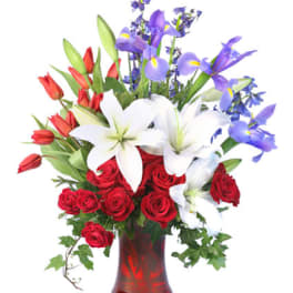 LIBERTY BOUQUET VASE ARRANGEMENT