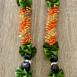CIGAR FLOWER/ KUKUI NUT/TI LEAF LEI