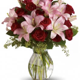 Lavish Love Bouquet with Long Stemmed Red Roses - T5-1A