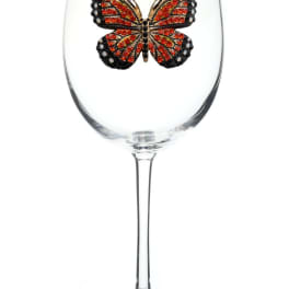 Monarch Butterfly Jeweled Glassware