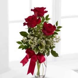 Love's Embrace Roses - Red Roses. Choice 3 Single Rose.