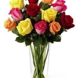 Bright Spark Mixed Roses