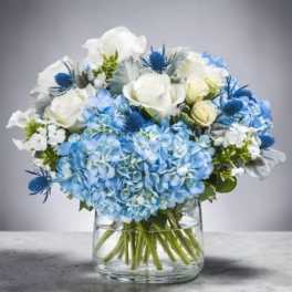 Coastal Blue Elegance by Art and Flowers