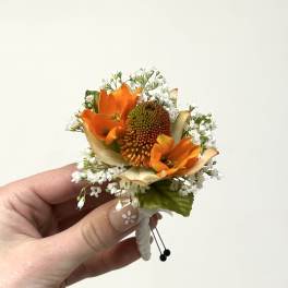 Orange Boutonniere