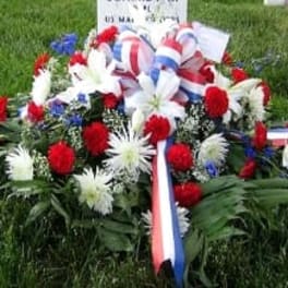 RED WHITE AND BLUE GRAVE BLANKET [TT-ANC140]