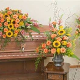 Sunflower Full Funeral Servce