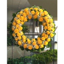 YELLOW ROSE OF TEXAS WREATH [TT-ANC74]