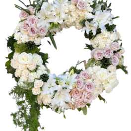 Elegant Garden Sympathy Wreath