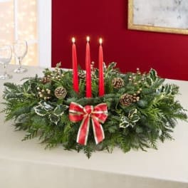 EVERGREEN TABLE CENTERPIECE