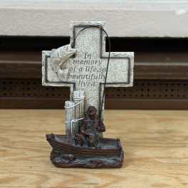 Fishing Keepsake Cross