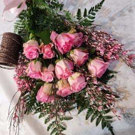 Hand Tied Rose Bouquet