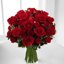 The FTD® Red Romance™ Rose Bouquet - Premium