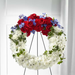 SAFF The FTD Patriotic Passion Wreath