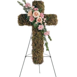 TF198-2 Pink Bouquet Cross