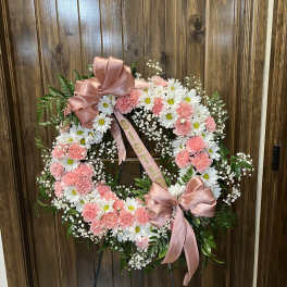 Daisy & Carnations Wreath
