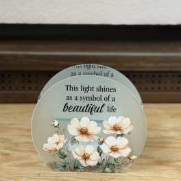 "Beautiful Life" Tealight Candle Holder
