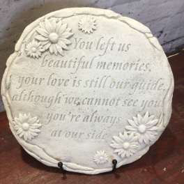 You Left Us Plaque