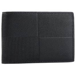 Black textured rectangular wallet or card holder