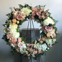 Sympathy Wreath - Soft & Muted