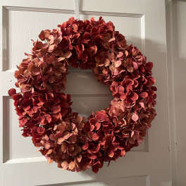 Hydrangea Grapevine Wreath