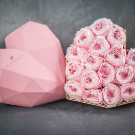Pink Roses Heart