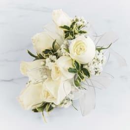 White Rose Corsage by BloomNation™