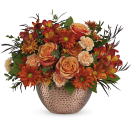 Teleflora's Copper Beauty Centerpiece