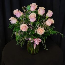 Dozen Pink Roses