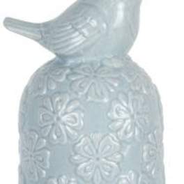 Ceramic blue pattern Songbird Chime