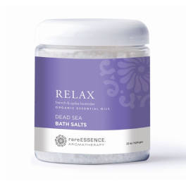 Organic rare ESSENCE aromatherapy bathsalts, Relax.