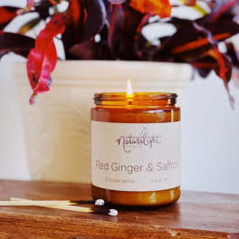 Natural Lights Candle, Red Ginger and Saffron