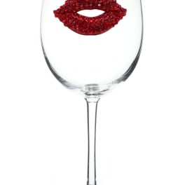 Red Lips Jeweled Glassware