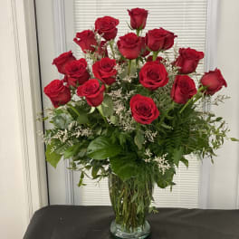 Two Dozen Luscious Red Roses